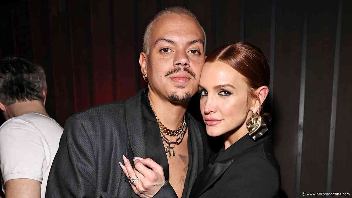 Ashlee Simpson's son Bronx, 15, towers over her and stepdad Evan Ross in rare family outing
