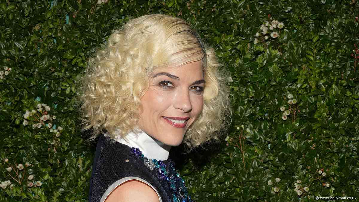 Selma Blair debuts kooky blonde curls as she attends Chanel's Artists Dinner at Tribeca Festival with her service dog amid multiple sclerosis battle