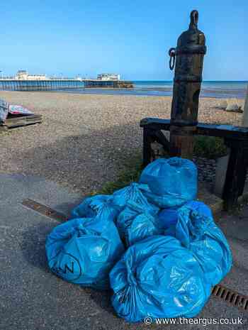 Over 11kg of litter collected during Worthing beach clean