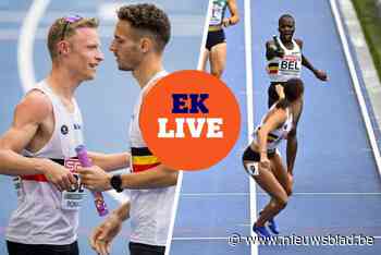 LIVE EK ATLETIEK. Ook finale voor Belgian Rockets en virtueel naar Parijs: alle vier de aflossingsploegen stoten door