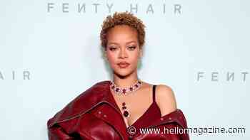 Rihanna wows in red leather with natural curls at Fenty Hair launch in LA