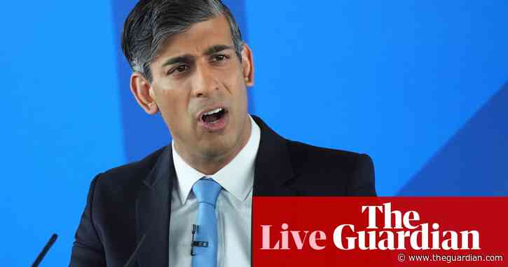 Tories would abolish main rate of self-employed national insurance, Sunak says as he launches Tory manifesto – UK politics live