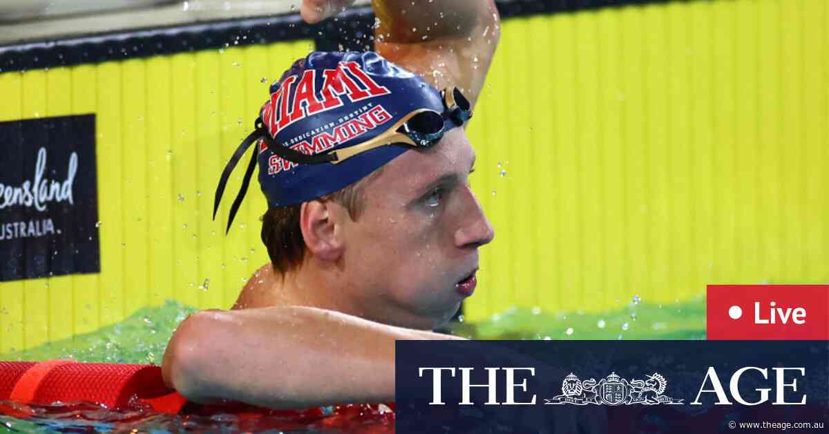 Australian swimming trials LIVE: Miami Max books his ticket to Paris, Kaylee McKeown posts second-fastest 100m backstroke in history