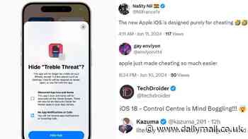 Apple fans left divided by new iOS 18 - with some in awe by 'mind boggling' new tools while others are concerned it will increase cheating in relationships