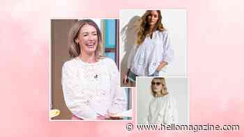Cat Deeley's white high street blouse is boho chic – 3 broderie anglaise blouses to get Cat's vibe