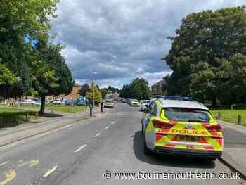 Cordon and police outside Christchurch property