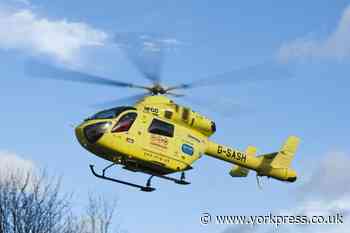 A19: Crash closes road near Thirsk  – air ambulance on scene