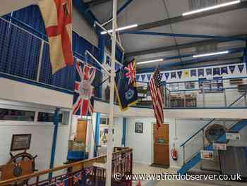 Royal Navy and US Naval D-Day ensigns found by Watford cadets