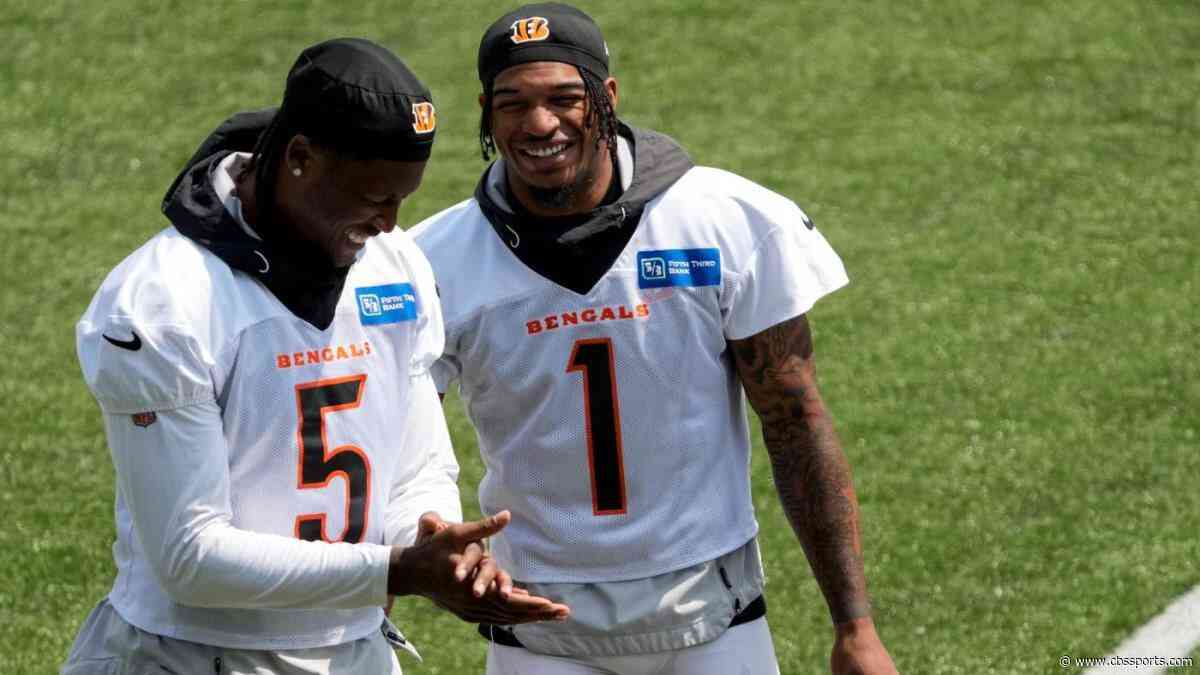 One of the Bengals' star wide receivers showed up for mandatory minicamp, but the other still hasn't
