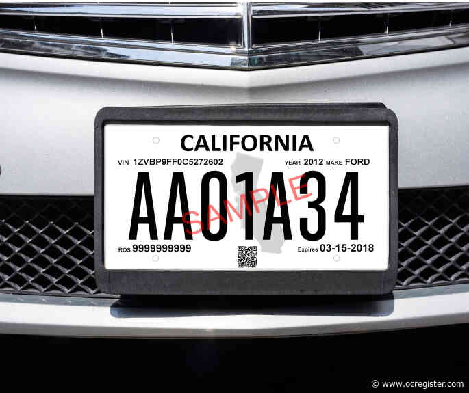 Are black and white California license plates legal?