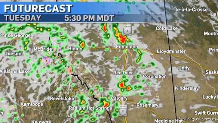 Strong storm potential for parts of Alberta Tuesday afternoon