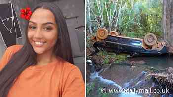 Mom, 33, wakes up from horror car crash to find her 16-year-old daughter dead on top of her after their drunk friend drove them off a huge cliff