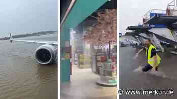 Unwetter-Chaos am Flughafen Mallorca: Nichts geht mehr, Wasser im Terminal – „beeindruckende“ Videos