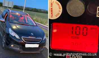 M4 speed checks see Wiltshire Police catch Peugeot driver