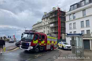 Firefighters attend Royal Albion Hotel in Brighton