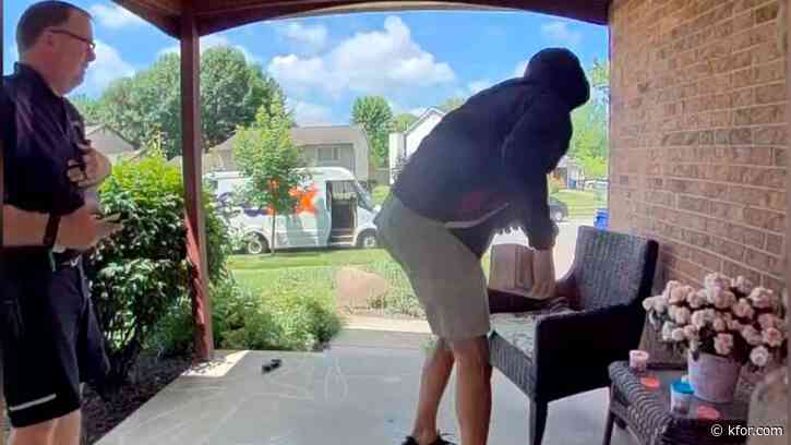 Watch: Porch pirate steals package seconds after drop-off
