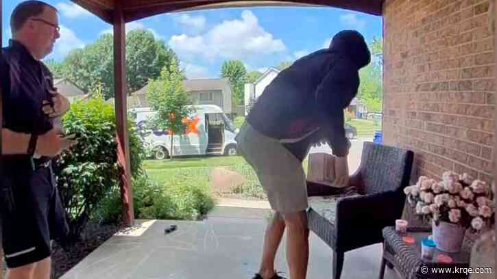 Watch: Porch pirate steals package seconds after drop-off in Ohio