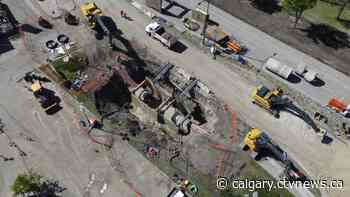 Calgary water main break likely repaired by Thursday, fully operational in a week