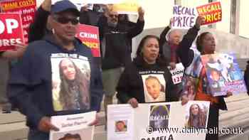 Sick moment supporters of progressive Oakland DA taunt parents of murder victims at recall rally - telling them to 'raise their children' who've died