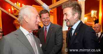 Smiling King Charles bonds with David Beckham over shared love of natural food item