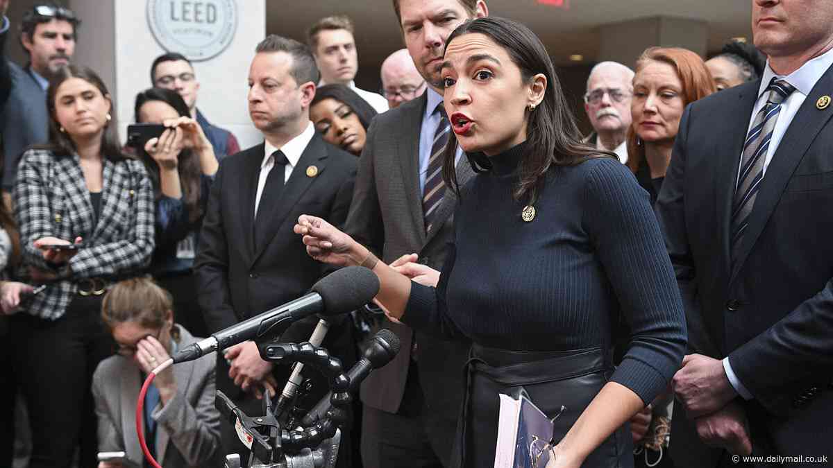 AOC FINALLY condemns antiSemitism and 'dehumanization of Jews' at  anti-Israel protest outside Nova Festival memorial in NYC as Scooter Braun extends exhibition for another week