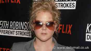 Amy Schumer rocks futuristic shades indoors to the LA screening of Netflix's Different Strokes after revealing she suffers from Cushing's syndrome