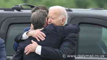 Joe Biden changes plans last minute to hug Hunter after his guilty verdict: How president scrambled from gun safety talk where he didn't mention convicted felon son for a long tarmac embrace