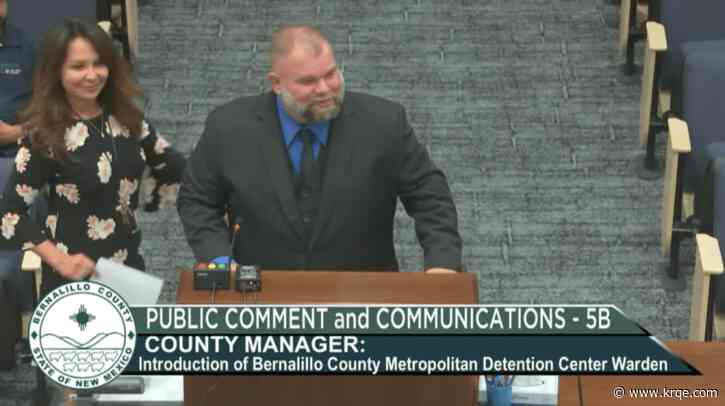 New MDC warden introduced at Bernalillo County Commission meeting