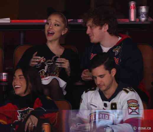 Ariana Grande had a blast at the Stanley Cup Final