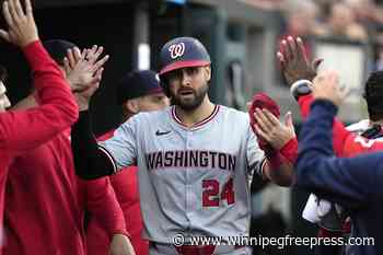 Lane Thomas’ 10th-inning sacrifice fly lifts the Nationals over the Tigers 5-4