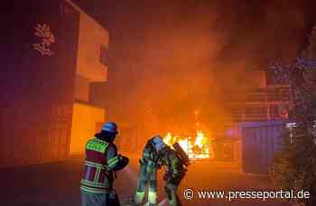 FW Bremerhaven: Feuer im Baustellenbereich des Schulzentrums Geschwister Scholl