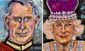 Bradford artist creates fun painting of King and Queen