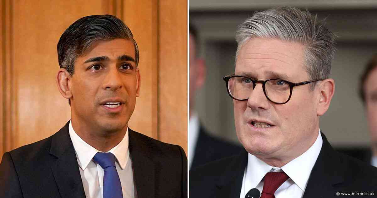 What time is Sky's Rishi Sunak vs Keir Starmer election show?