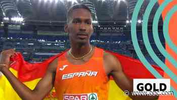 Spain's Diaz Fortun wins gold with third longest triple jump in history
