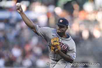 Ronel Blanco strikes out 8 in 6 innings as Astros beat Giants 3-1