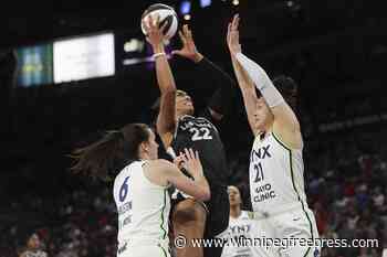All 5 Lynx starters score in double figure to hand the Aces 3rd straight loss, 100-86