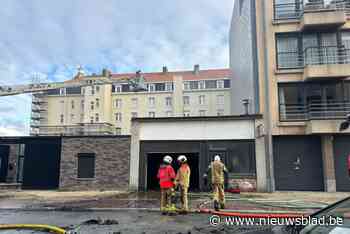 Bewoners geëvacueerd door brand in garage naast appartementsgebouwen in Zeebrugge