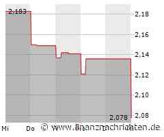 Kursverluste für das Wertpapier von Sands China (2,078 €)