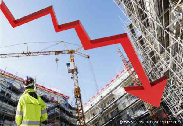 Construction output falls for third month running