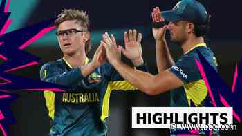 Highlights: Australia beat Namibia to reach Super 8s
