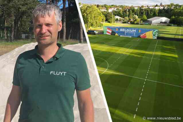 Wim (40) en zijn team zorgen ervoor dat Rode Duivels op perfecte grasmat kunnen trainen: “We hebben 160.000 liter zand naar daar getransporteerd”