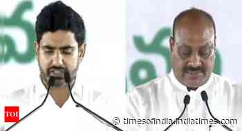 Andhra: TDP's Nara Lokesh, Atchannaidu sworn-in as ministers in Naidu Cabinet