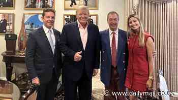 Nigel Farage and Holly Valance to attend fundraiser for Donald Trump in London as battle for US presidency targets Britain's elite