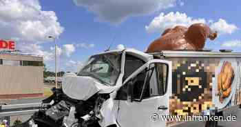Unfall mit Hähnchengrillwagen auf A70 bei Bamberg: Straße derzeit gesperrt
