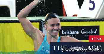 Australian swimming trials LIVE: Ariarne Titmus breaks 200m freestyle world record, Hodge breaks IM record