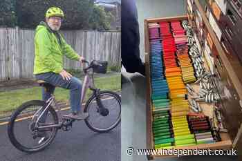 Man collects old disposable vapes to power his e-bike and charge his phone