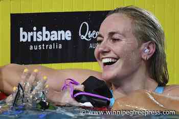 Titmus sets a women’s 200-meter freestyle world record at Australia’s Olympic swimming trials