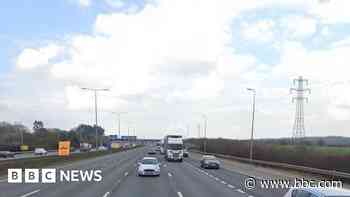 Car driver critical after M1 crash with lorry