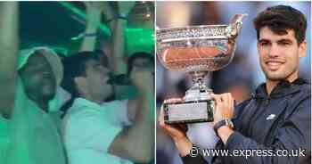 Hysterical way Carlos Alcaraz celebrated French Open triumph as footage emerges