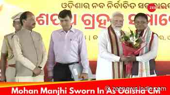 BJP`s Tribal Face Mohan Manjhi Takes Oath As Odisha CM, PM Modi Attends Event